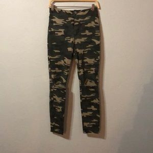 Forever 21 ripped camo denim